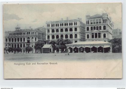 China - HONG KONG - Hong-Kong Club and Recreation Ground - SEE SCANS FOR CONDITION Back repaired - Publ. unknown