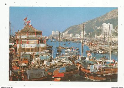 cp , Chine ,HONG KONG ,  the floating population of Hong Kong , écrite