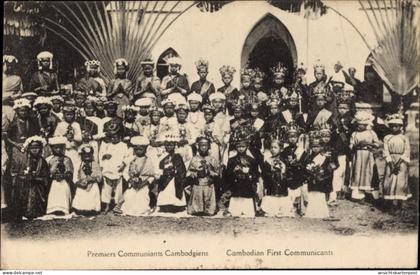 CPA Kambodscha, Premiers Communiants Cambodgiens, Cambodian First Communicants