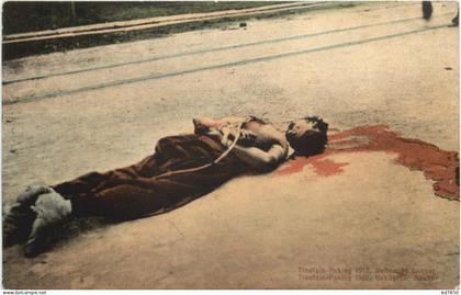 Tientsin Peking 1912 - Beheaded Looter - China