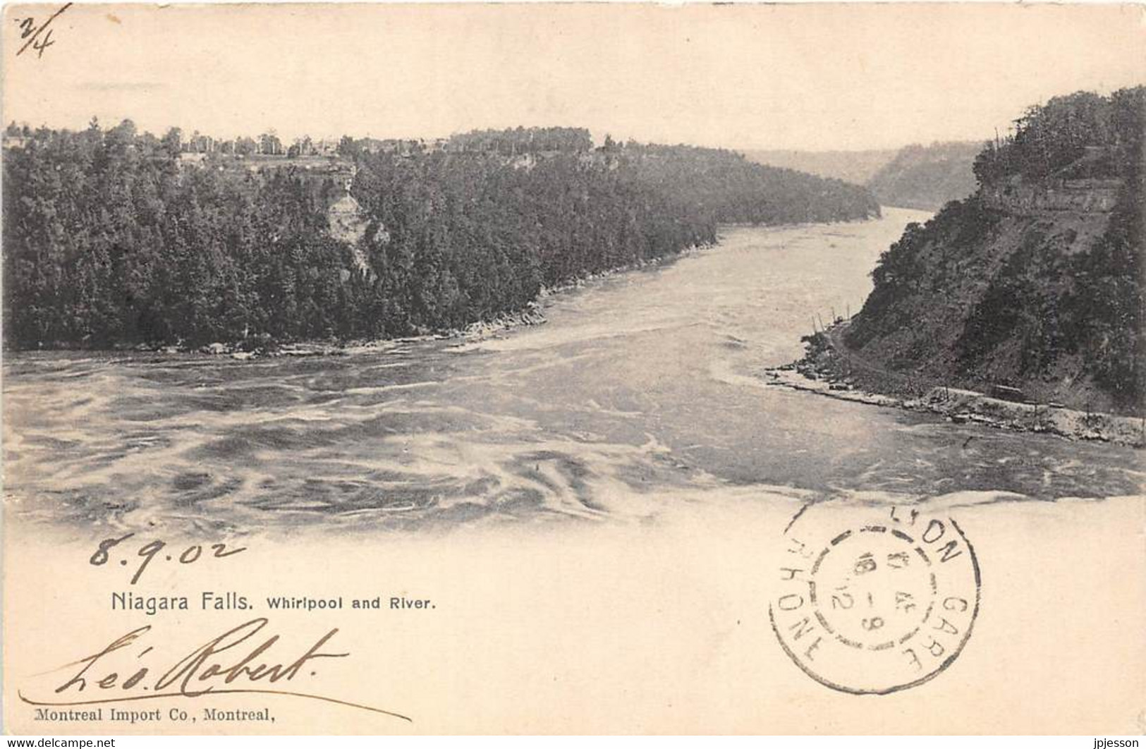 CHUTES DU NIAGARA - NIAGARA FALLS. WHIRLPOOL AND RIVER