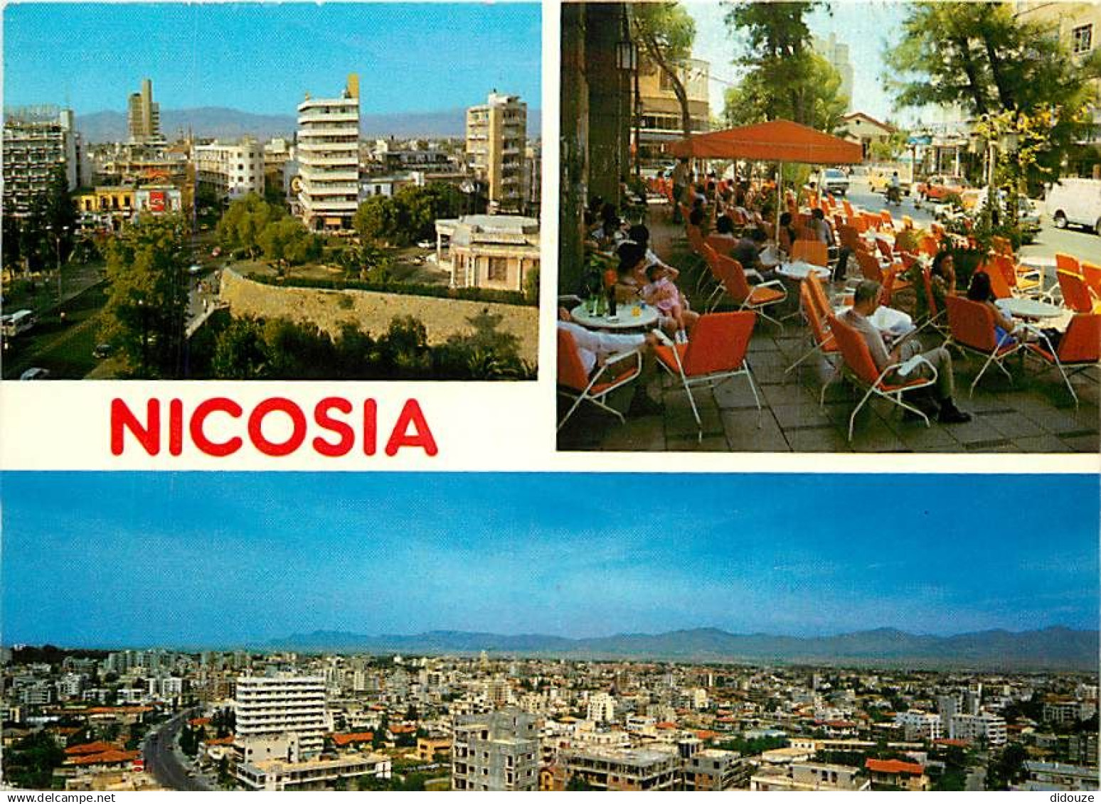 Chypre - Cyprus - Nicosia - Multivues - Terrasse de café - CPM - Voir Scans Recto-Verso