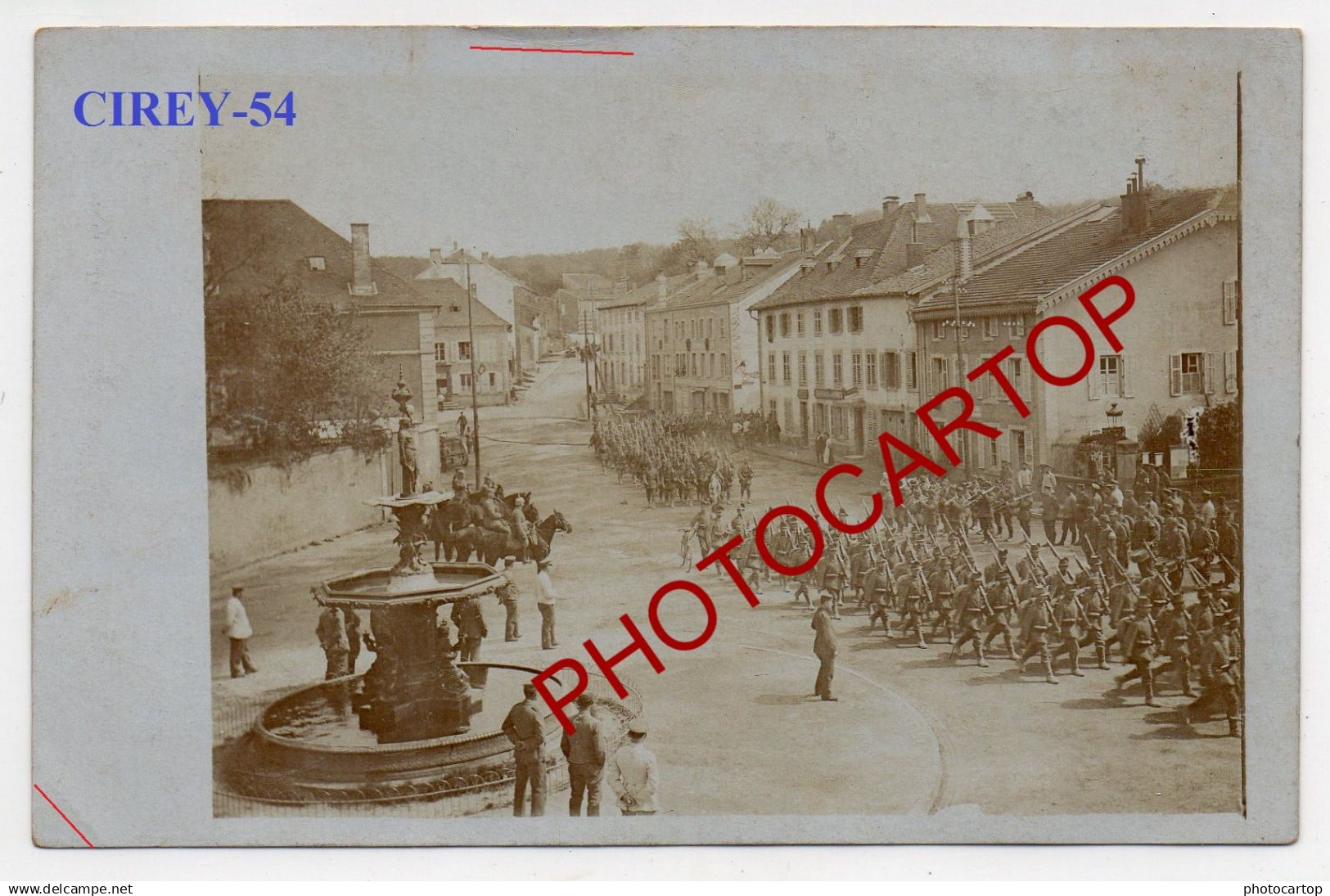 CIREY SUR VEZOUZE-CARTE PHOTO Allemande-Guerre 14-18-1 WK-FRANCE-54-MILITARIA-