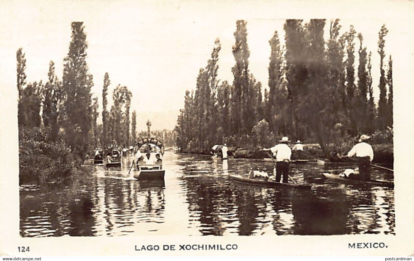 CIUDAD DE MÉXICO - Lago de Xochimilco - REAL PHOTO - Ed. desconocido 124