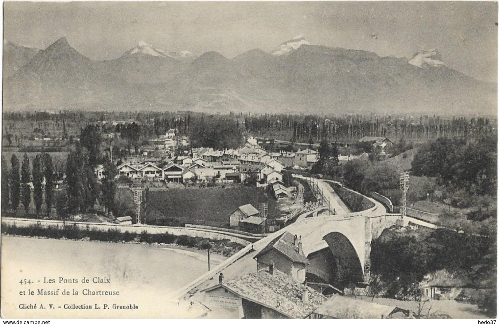 Claix - Le Pont et le Massif de la Chartreuse