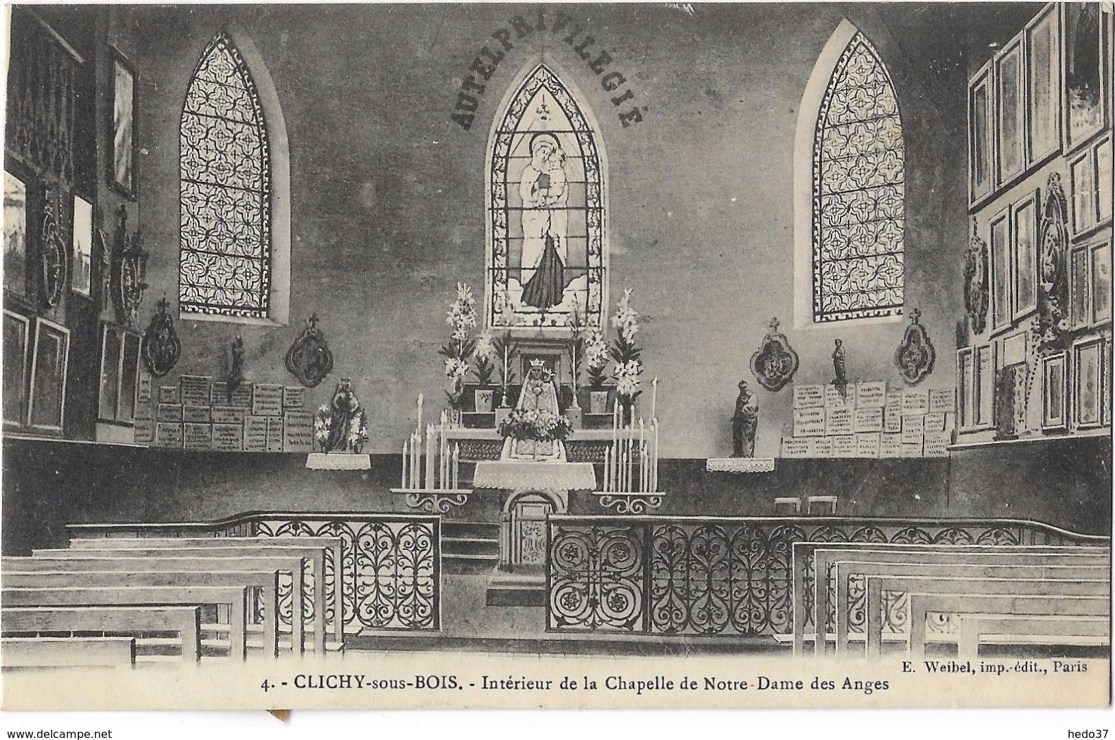 Clichy-sous-Bois - Intérieur de la Chapelle de Notre-Dame des Anges