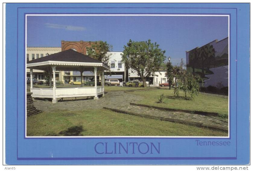 Clinton TN Tennessee, Hoskins Lane Market Place Park on 1980s/90s Vintage Chrome Postcard