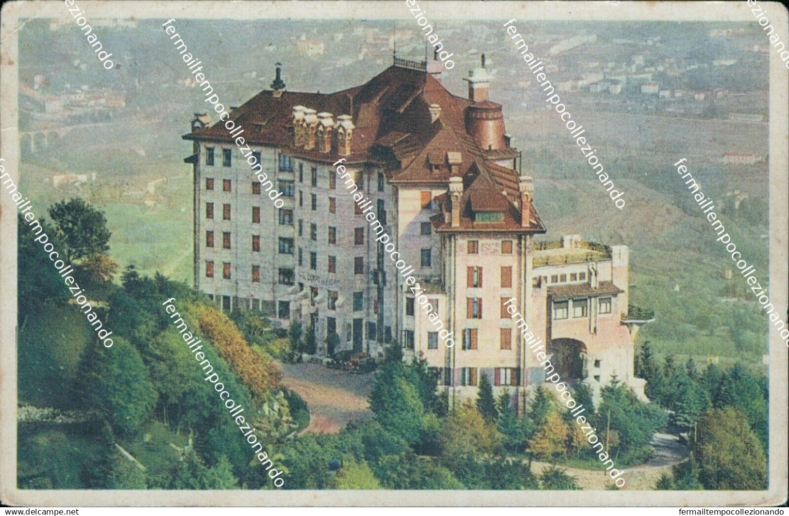 cn572 cartolina varese  citta' campo dei fiori grande albergo  lombardia