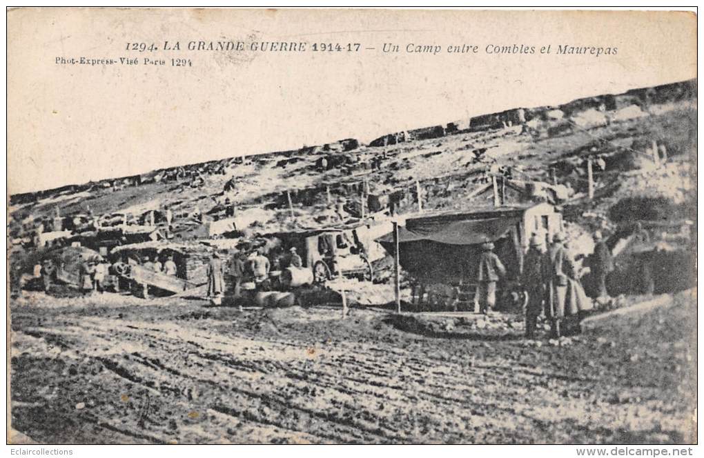 Combles   80       Guerre 14/18   Un camp entre Combles et Maurepas