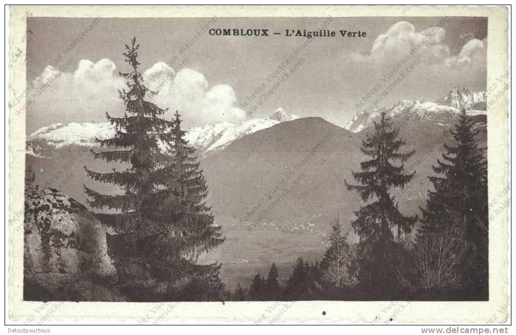 COMBLOUX Haute Savoie 74 : l'Aiguille verte