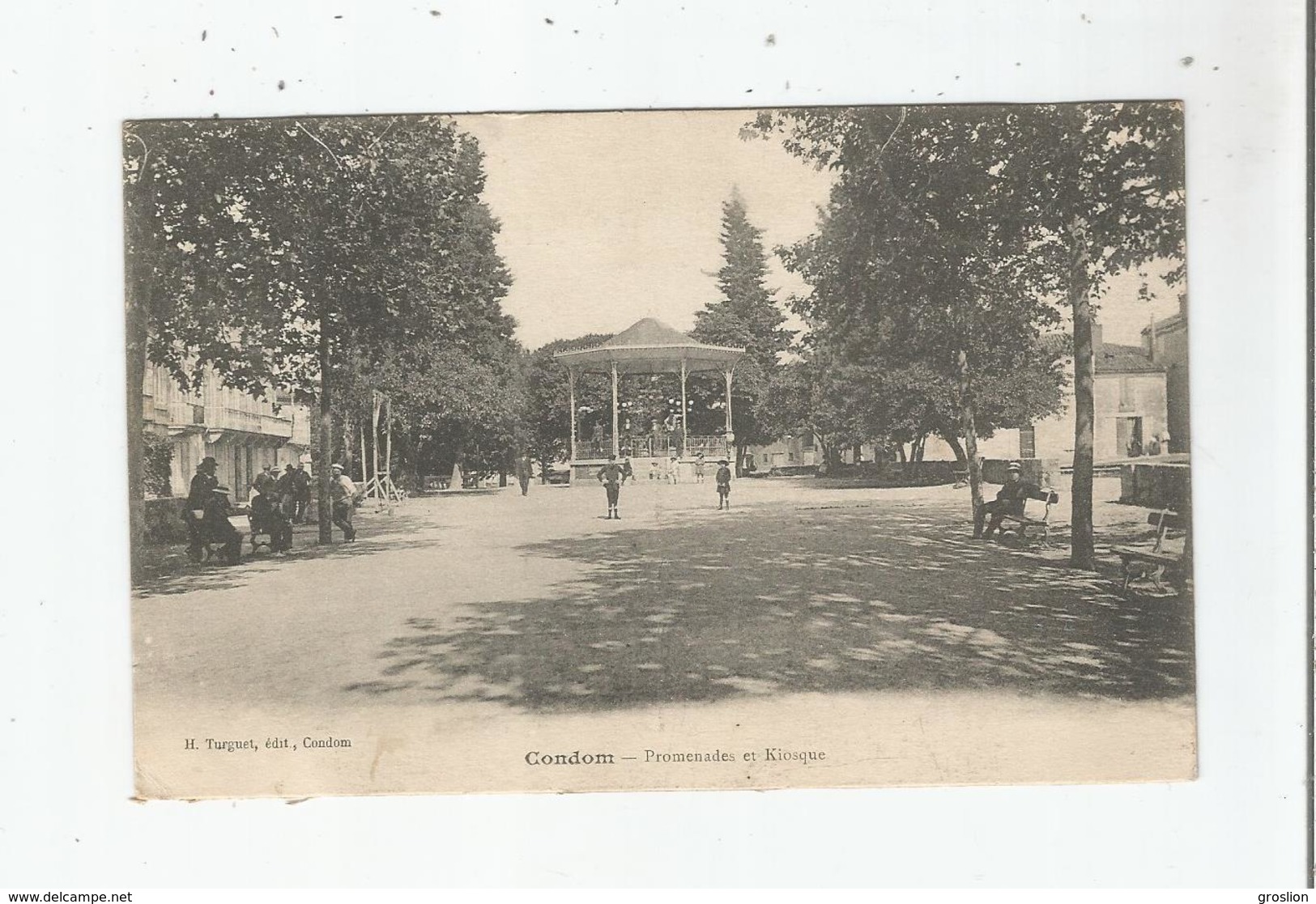 CONDOM PROMENADE ET KIOSQUE 1917