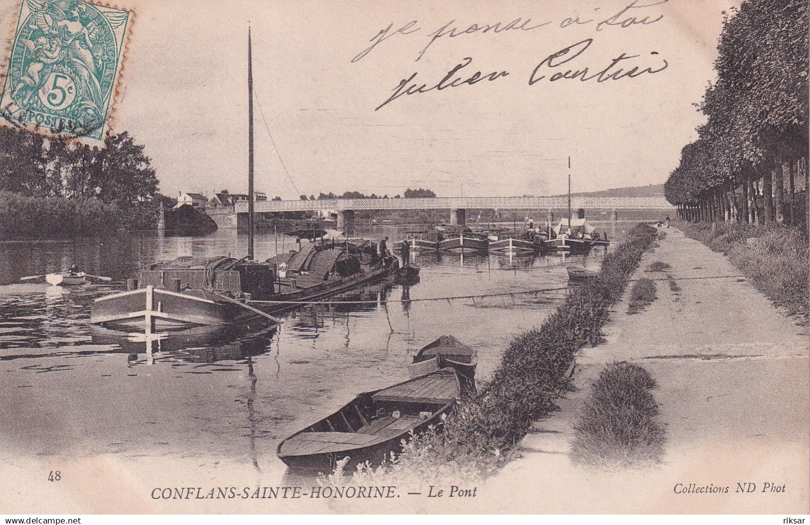 CONFLANS SAINT HONORINE(BATEAU DE PENICHE)