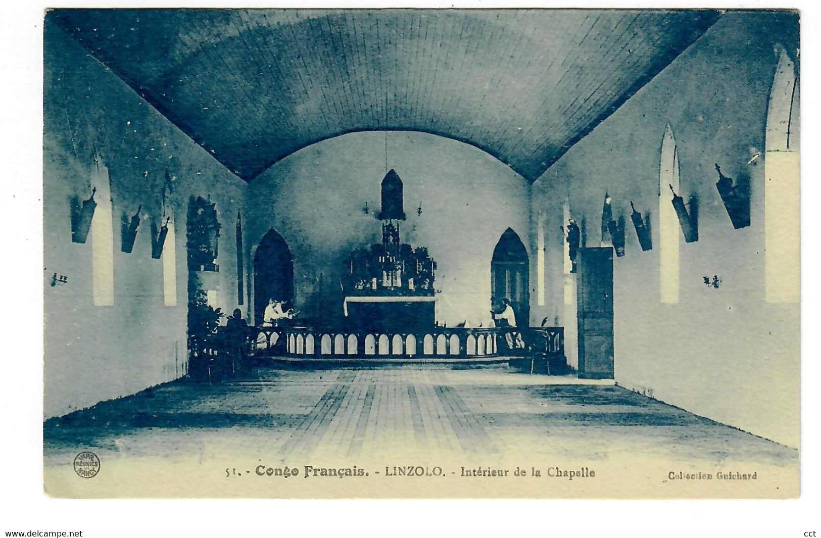 Conge Français   Linzolo  Intérieur de la Chapelle