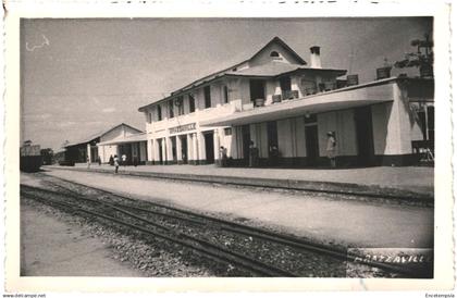 CPA  Carte Postale  vierge Congo - Brazzaville Brazzaville la gare  VM87133ok