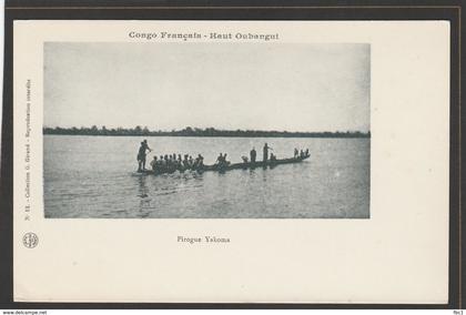 CPA: Congo français - Pirogue Yakoma - Editeur Giraud N°12