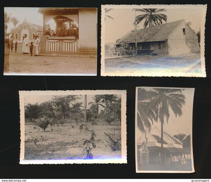 LOT 4 KLEINE FOTO'S BELGISCH CONGO