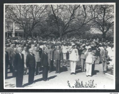 +++ PHOTO Propagande - Afrique - Congo Belge - ELISABETHVILLE - LUBUMBASHI - Cérémonie guerre 1914-18 - 1945  //