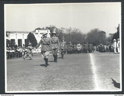 +++ PHOTO Propagande - Afrique - Congo Belge - ELISABETHVILLE - LUBUMBASHI - Défilé Fête nationale - 1945  //