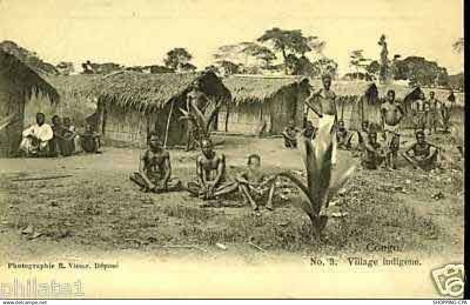 Congo - Village indigene - Femmes et enfants