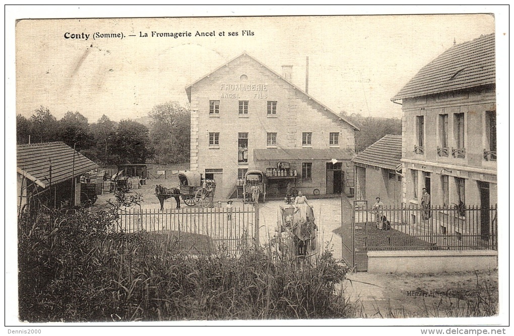 CONTY (80) - La Fromagerie Ancel et ses Fils - Ed. Hémery, Conty