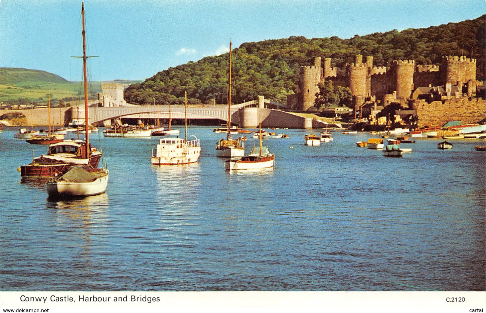 CONWY Castle.  Harbour and Bridges