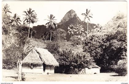 Rarotonga Nativ Shacks ungebrauchte Fotokarte