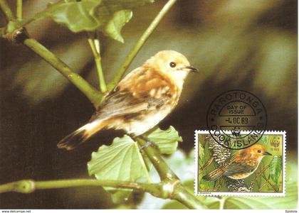 1989 - COOK ISLANDS - Rarotonga Flycatcher - Oiseau mouche WWF