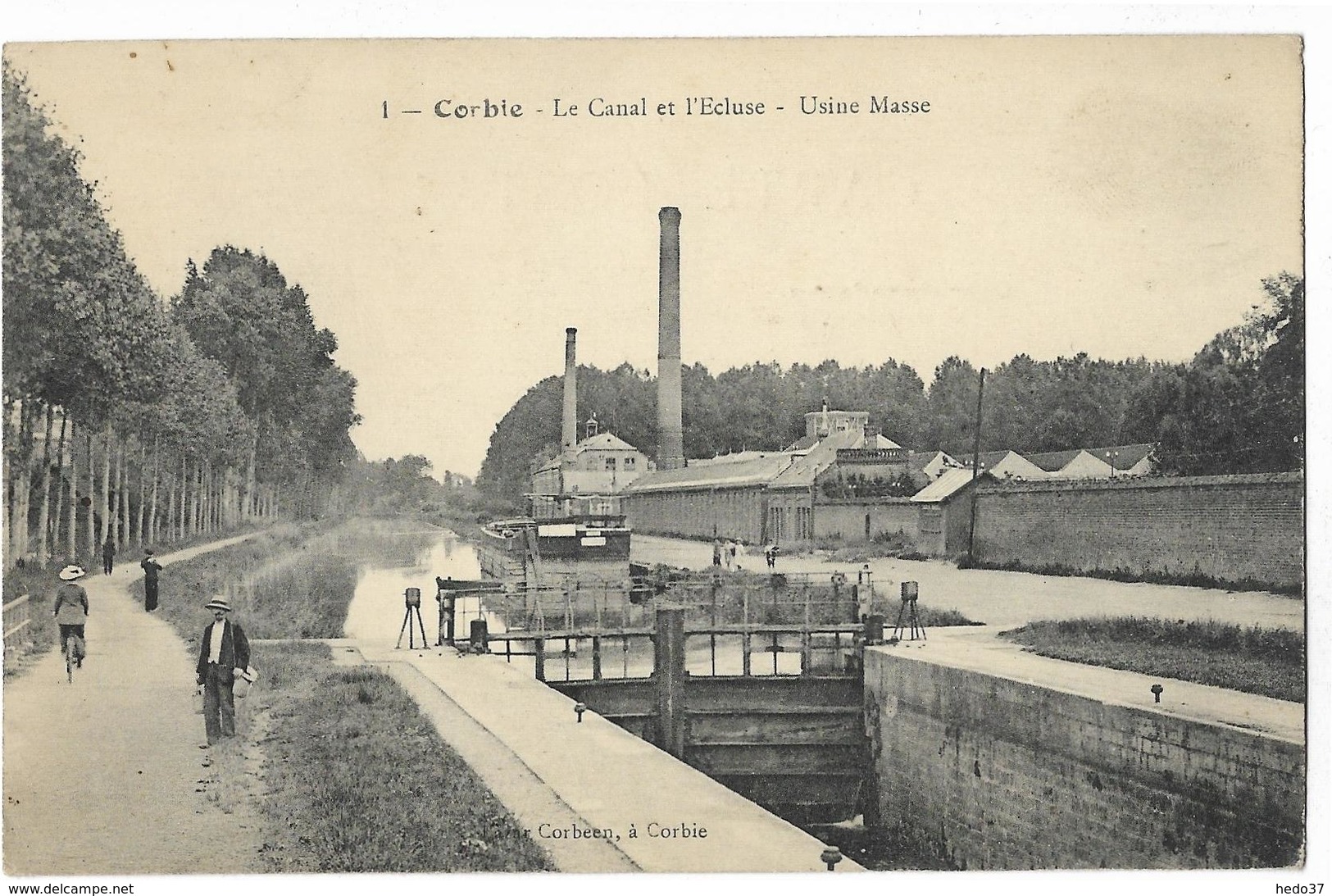 Corbie - Le Canal et l'Ecluse - Usine Masse