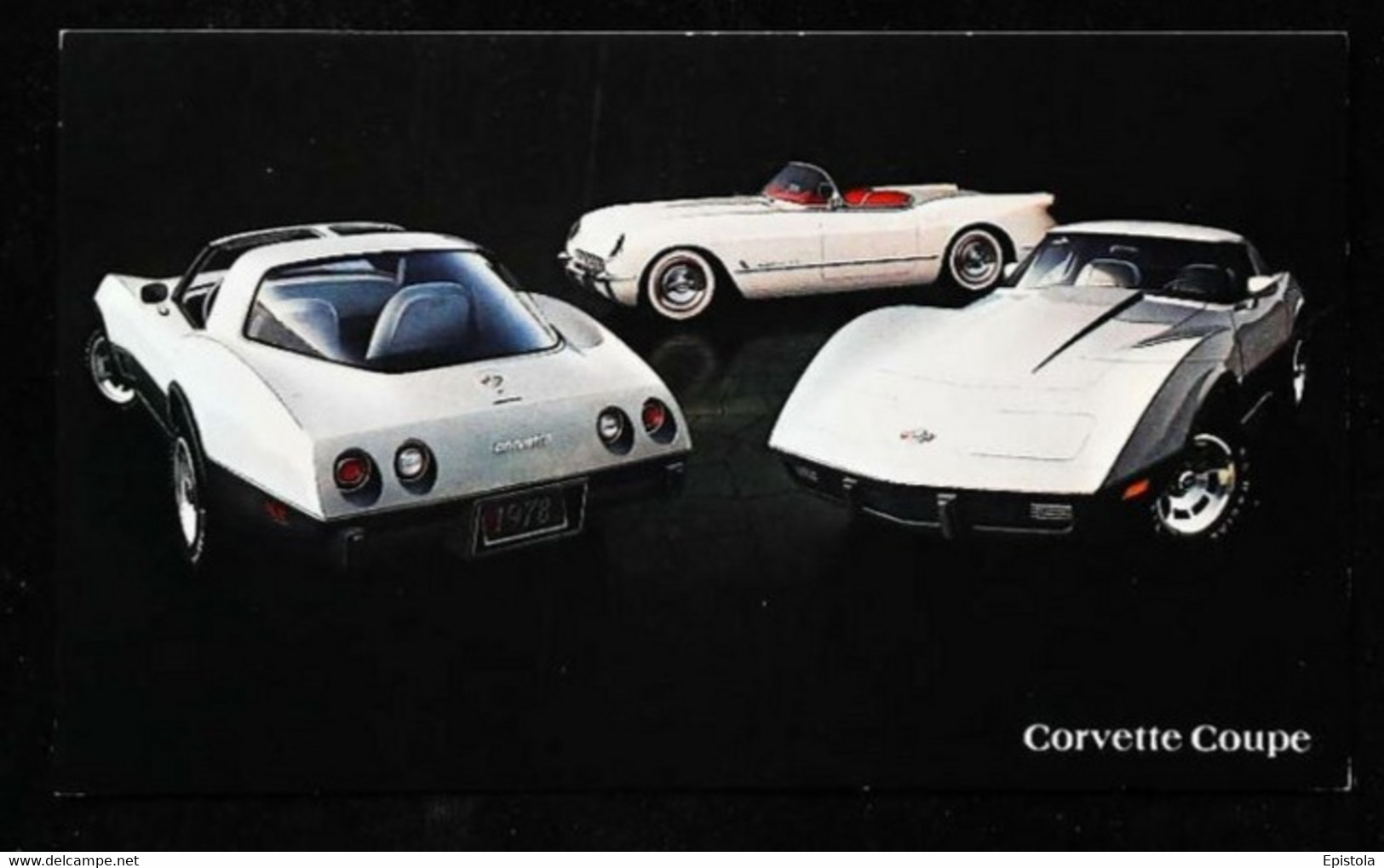 ► CORVETTE Chevrolet 1978 - Publicité Automobile Américaine (Litho. U.S.A.) - Roadside