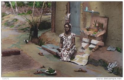 Afrique - Côte d'Ivoire - Abidjan - Artiste Indigène