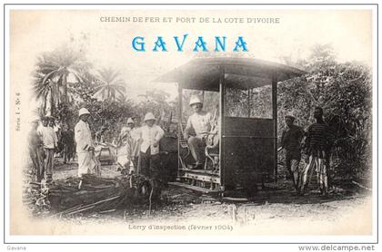 COTE-d'IVOIRE - Lorry d'inspection  (février 1904)