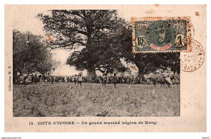 Côte d'Ivoire - Un grand Marché - Région de Kong