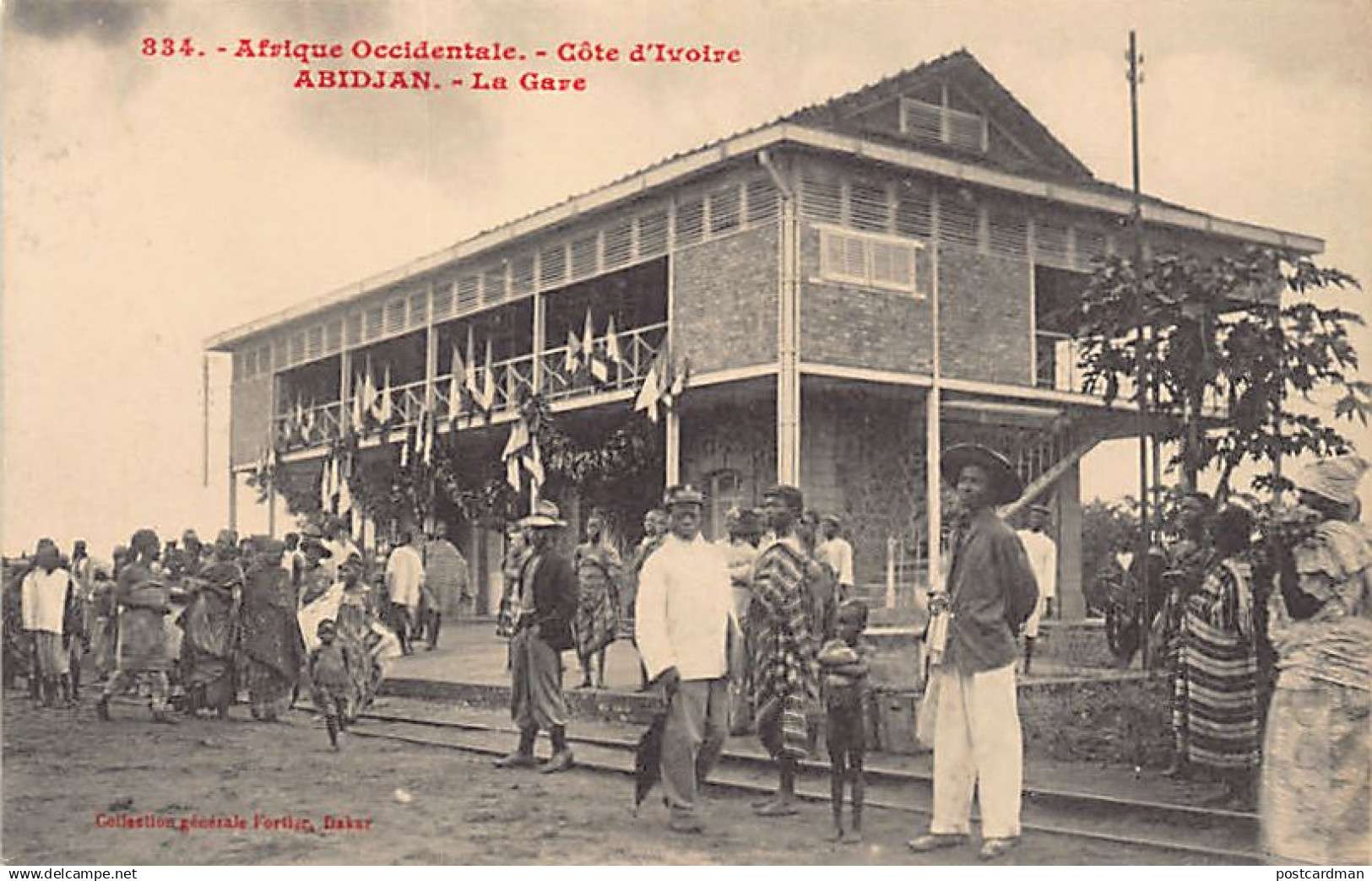 Côte d'Ivoire - ABIDJAN - La Gare - Ed. Fortier 834