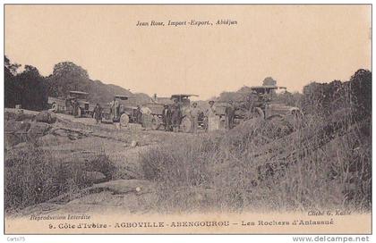 Afrique  - Côte d'Ivoire - Agboville Abengourou - Expédition - Camions