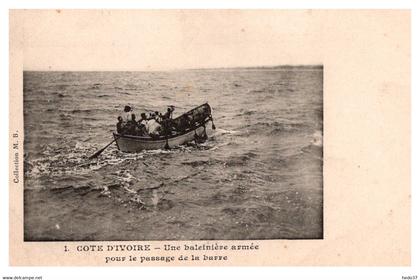 Côte d'Ivoire - Une Baleinière armée