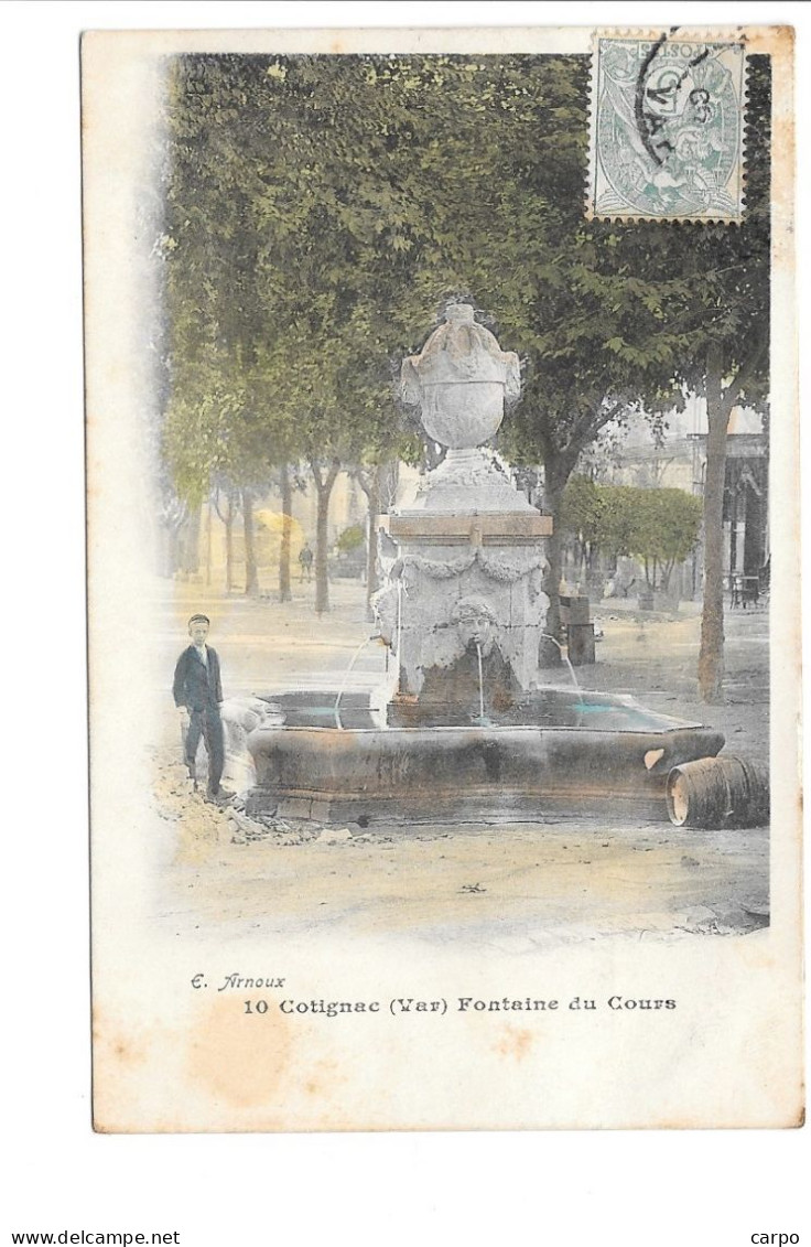 COTIGNAC. - Fontaine du Cours.