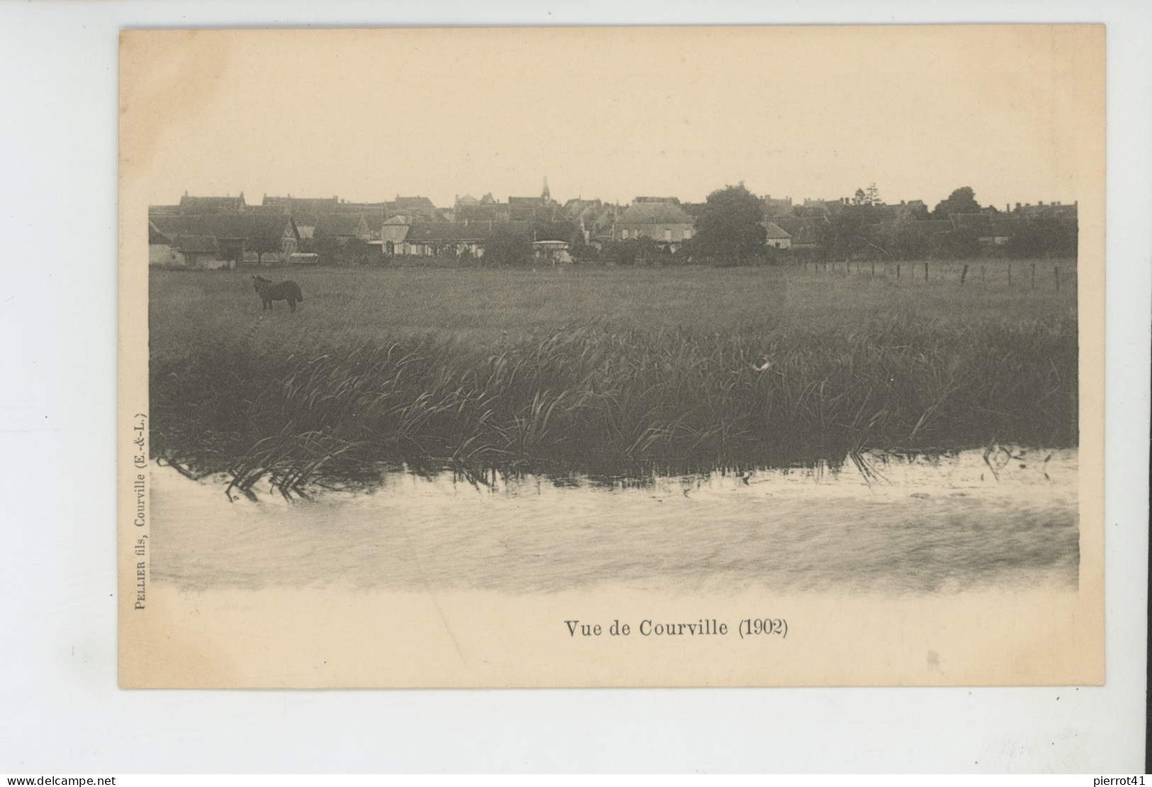 COURVILLE - Vue de Courville (1902)