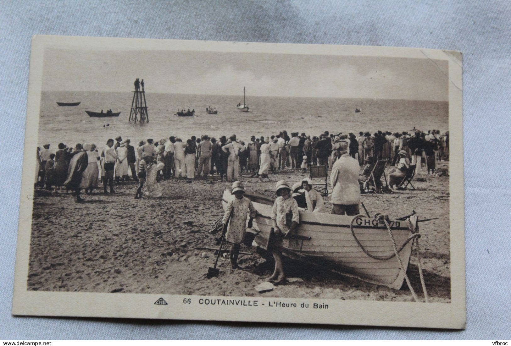 Coutainville, l'heure du bain, Manche 50