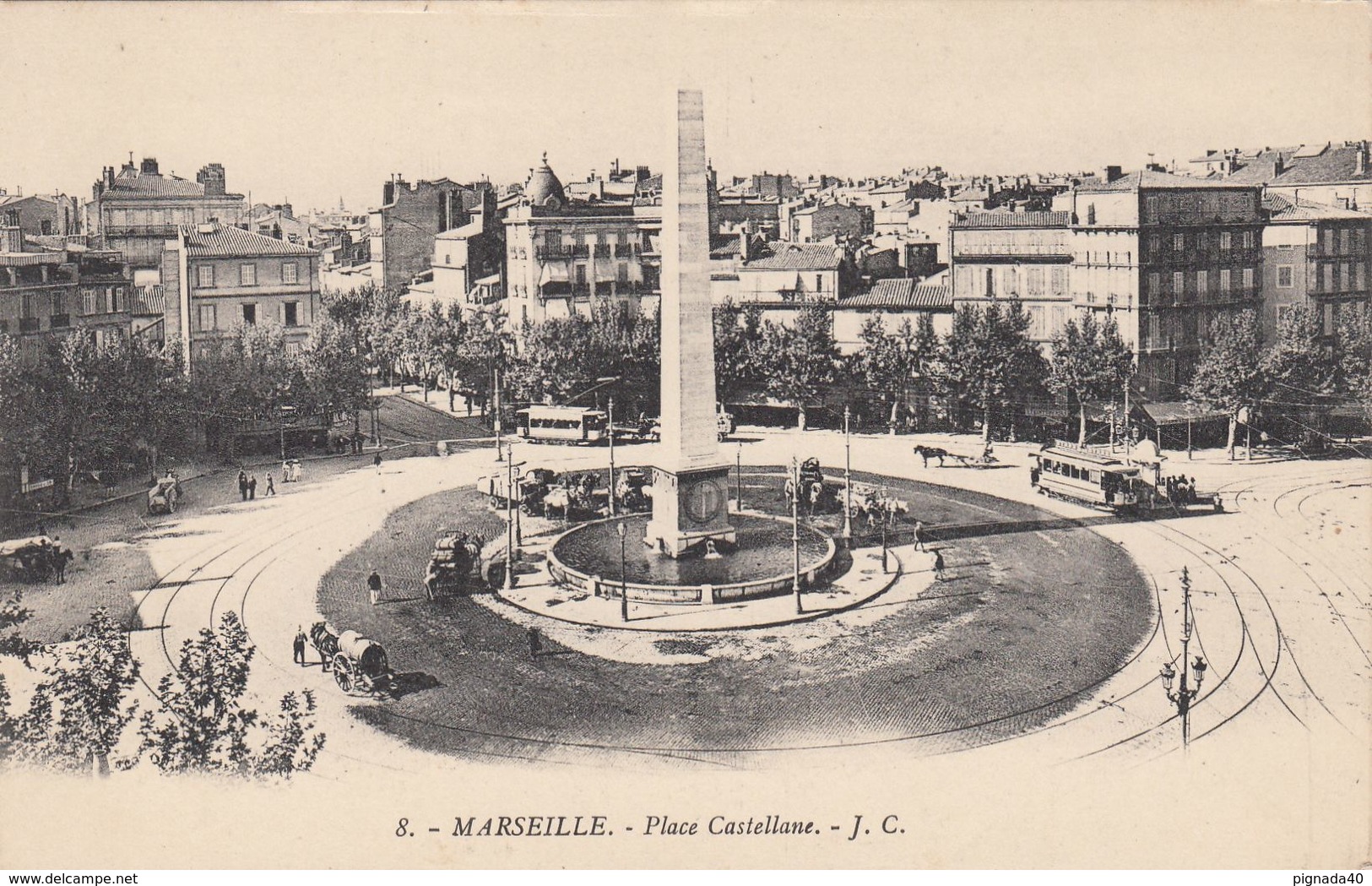 cp , 13 , MARSEILLE , Place Castellane