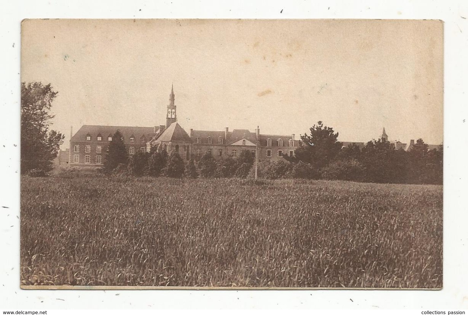 cp,22 , CREHEN , communauté  de la Divine Providence , vue générale , vierge , ed. studio Binet