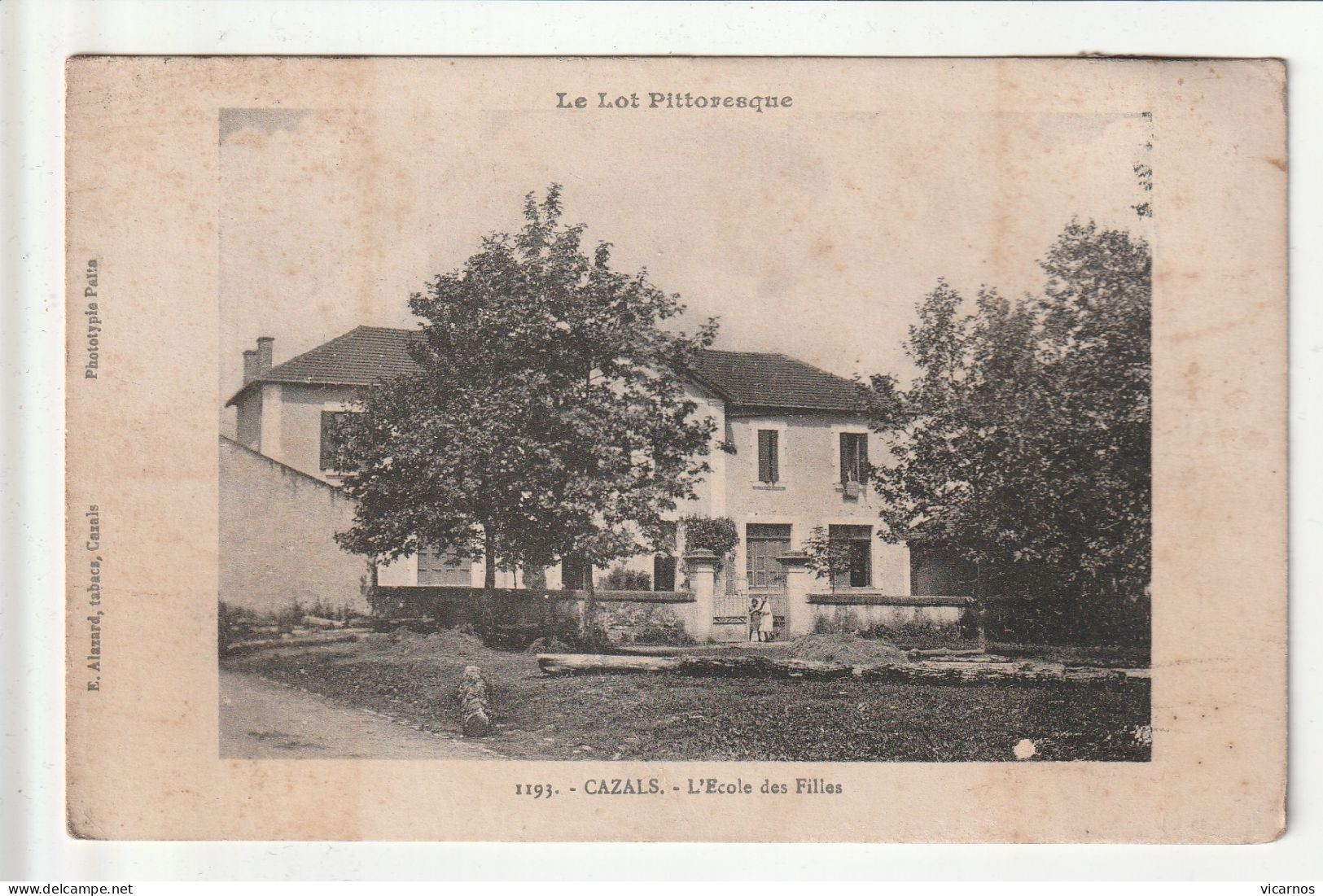 CP 46 CAZALS L'école des filles