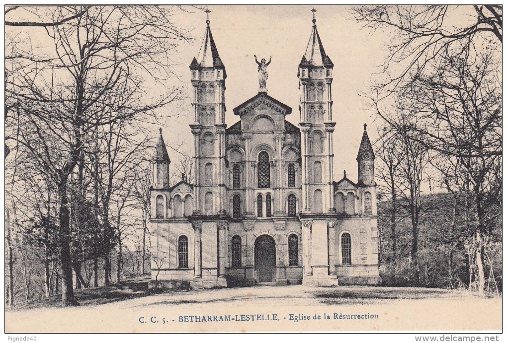 cp , 64 , LESTELLE-BÉTHARRAM , Église de la Résurrection