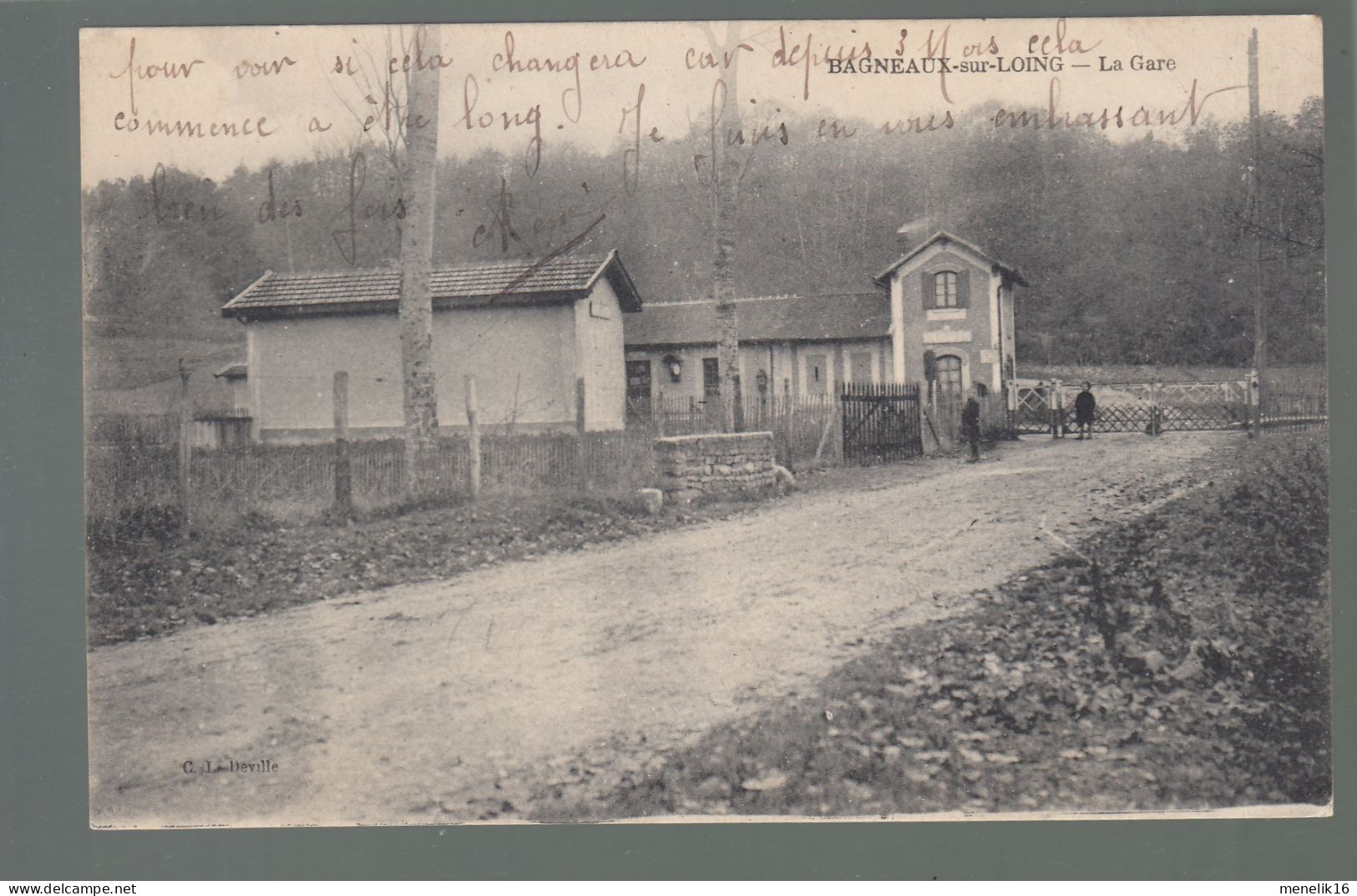 CP - 77 - Bagneaux-sur-Loing - La Gare