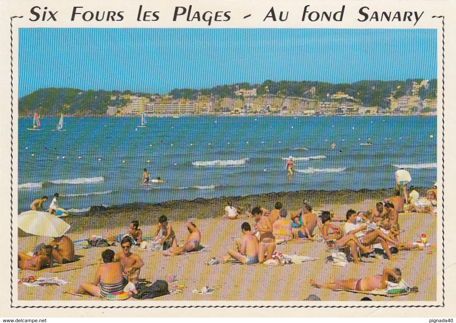 cp , 83 , SIX-FOURS-LES-PLAGES , Au fond, SANARY