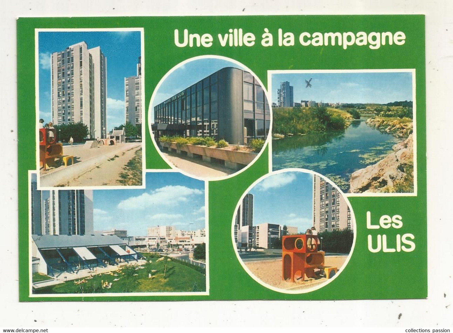 cp, 91 , LES ULIS , multivues, une ville à la campagne, écrite 1983