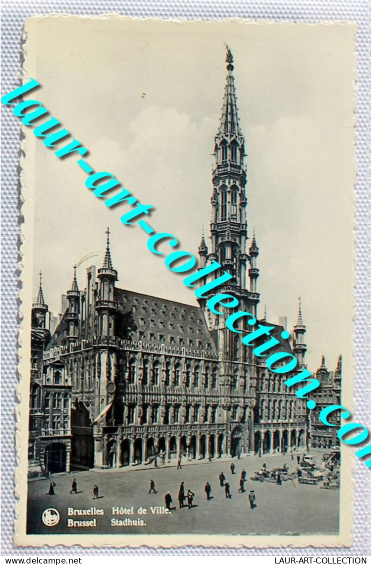 CP BELGIQUE - BRUXELLES HOTEL DE VILLE BRUSSEL BELGIUM BELGIE / VRAIE PHOTO / CARTE POSTALE ANCIEN, POSTCARD (2035)