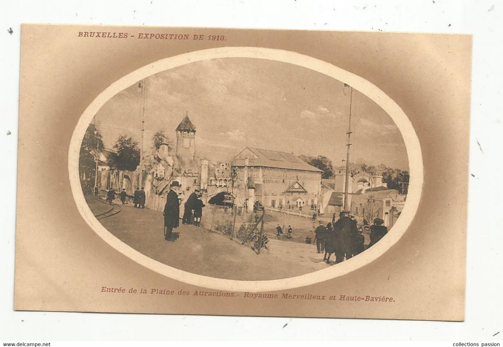 cp, Belgique ,exposition universelle de BRUXELLES,1910, Haute Bavière