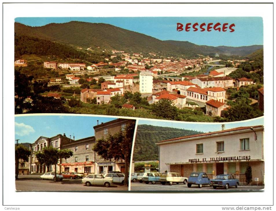 CP -  BESSEGES (30) Carte souvenirs