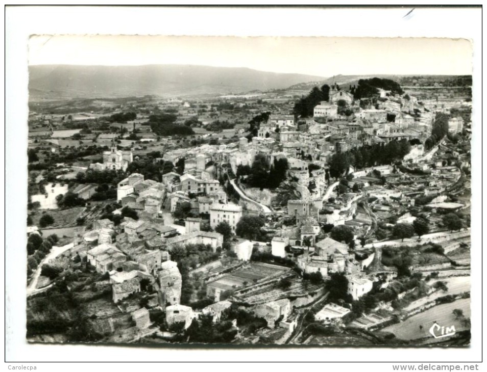 CP - BONNIEUX   (84)  VUE PANORAMIQUE AERIENNE