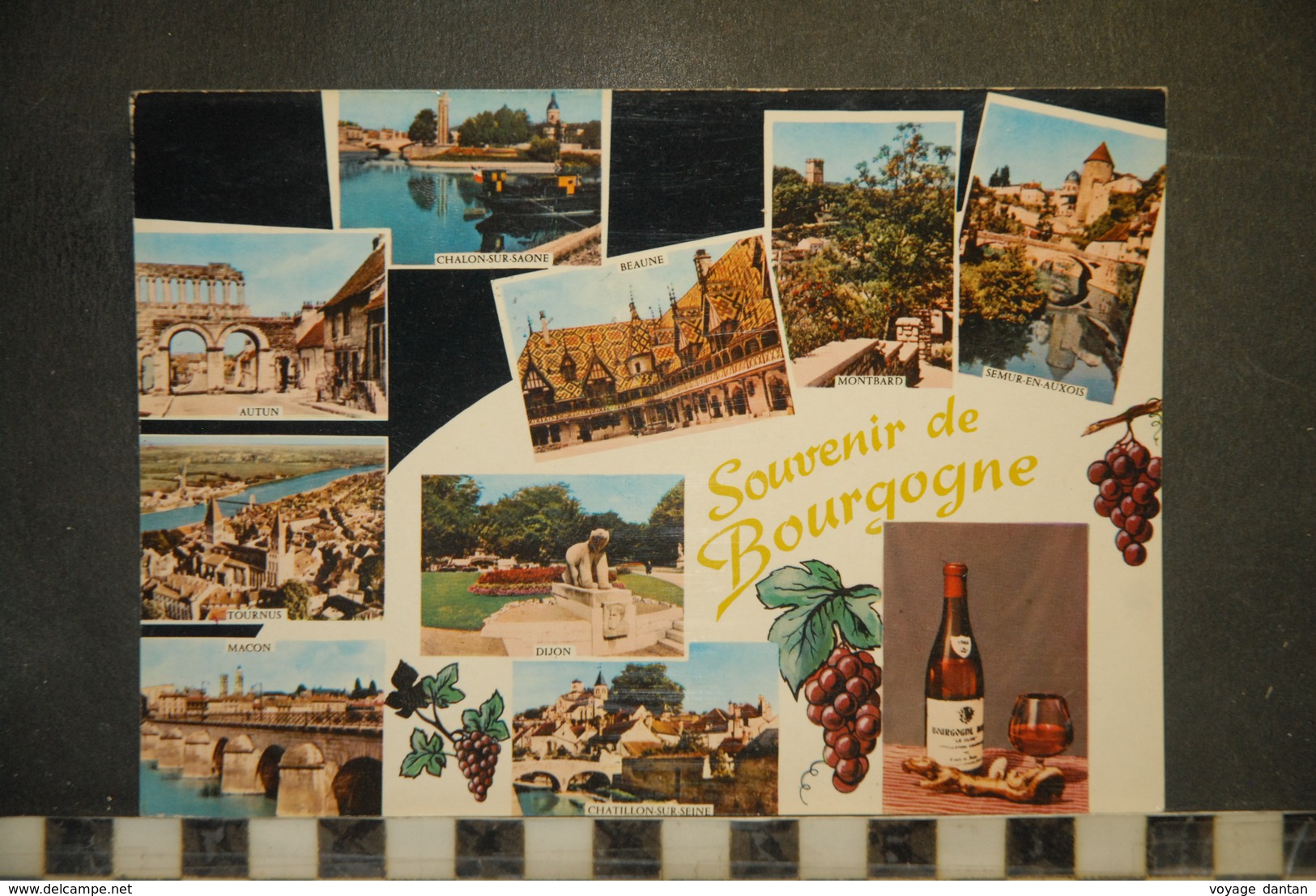 CP, BOURGOGNE, souvenir de bourgogne, diverses vues